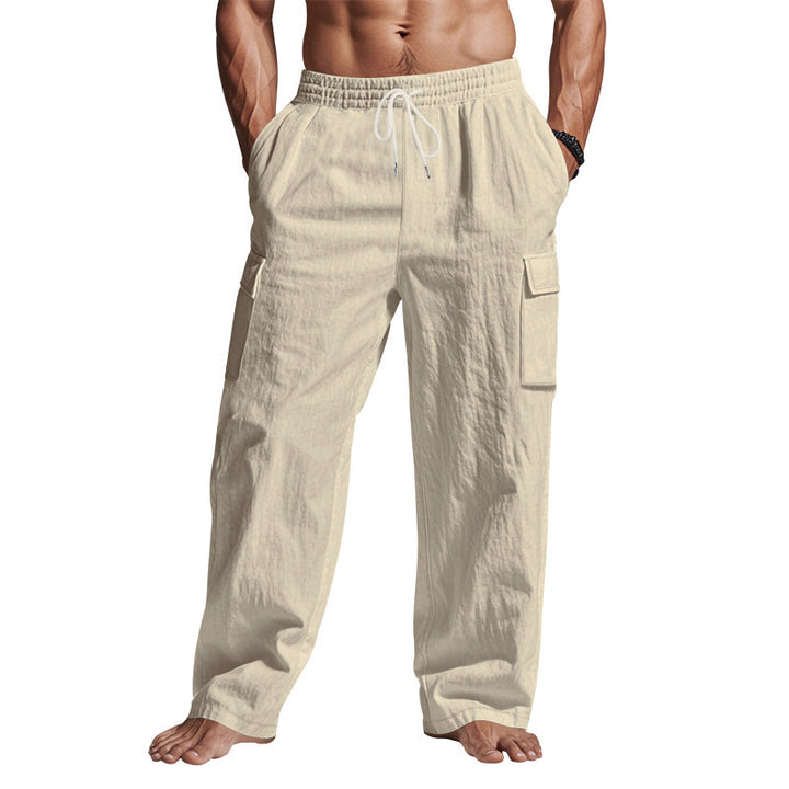 Men's comfortable cargo pants with practical side pockets Lisslune