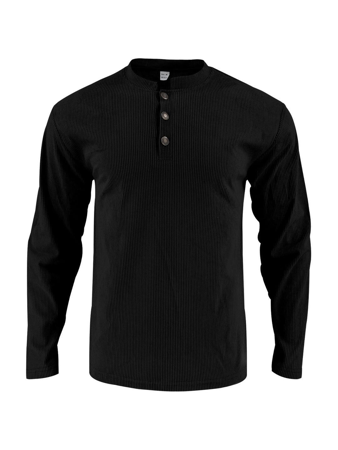Men's long sleeve shirt with comfortable button placket and textured design Lisslune
