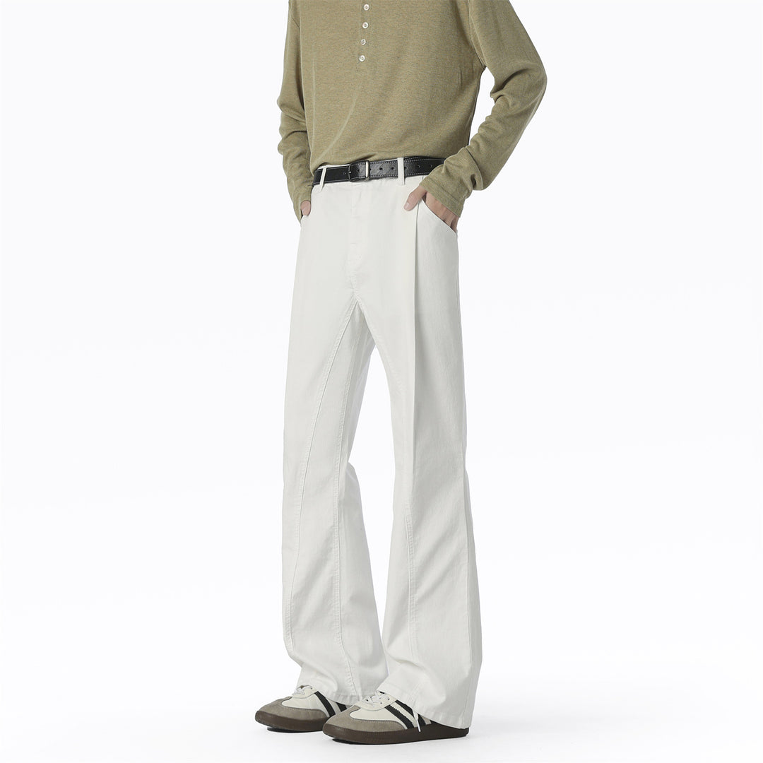 Men's Casual Wide-Leg Pants with Elastic Waistband and Practical Pockets Lisslune