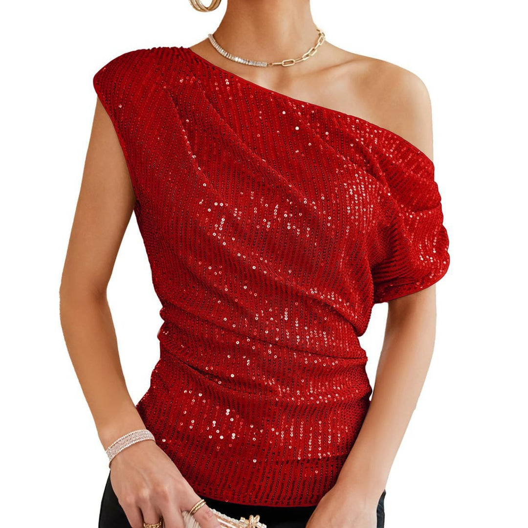 Women's Off-Shoulder Glamour Shirt Lisslune