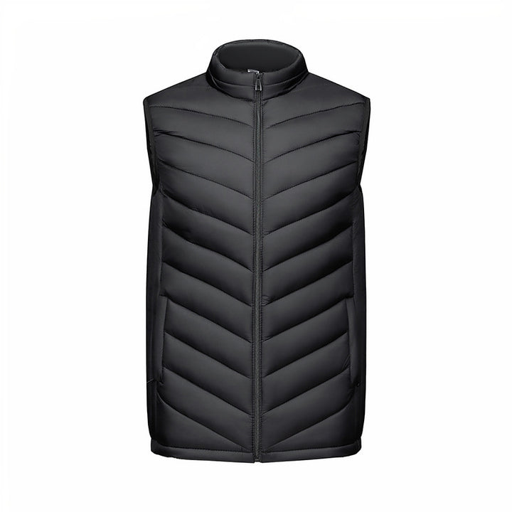 Men's Reversible Vest with Innovative Quilting Technique and Side Slip Pockets Lisslune