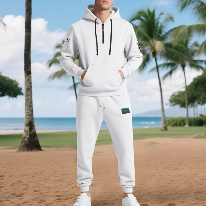 Men's sporty hoodie and tracksuit set with breathable properties and practical pockets Lisslune