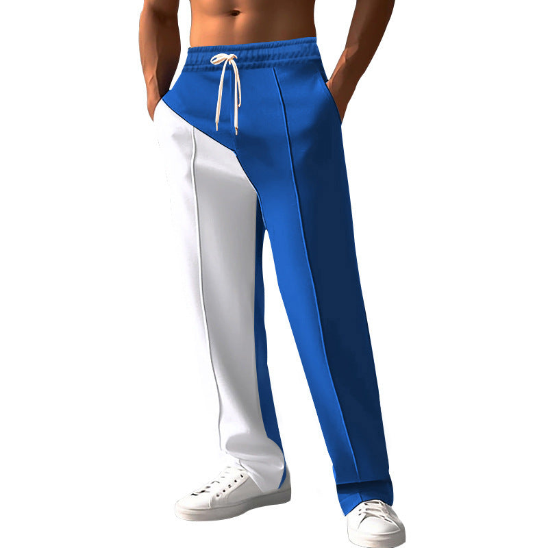 Men's sporty leisure pants with innovative cut and contrast details Lisslune