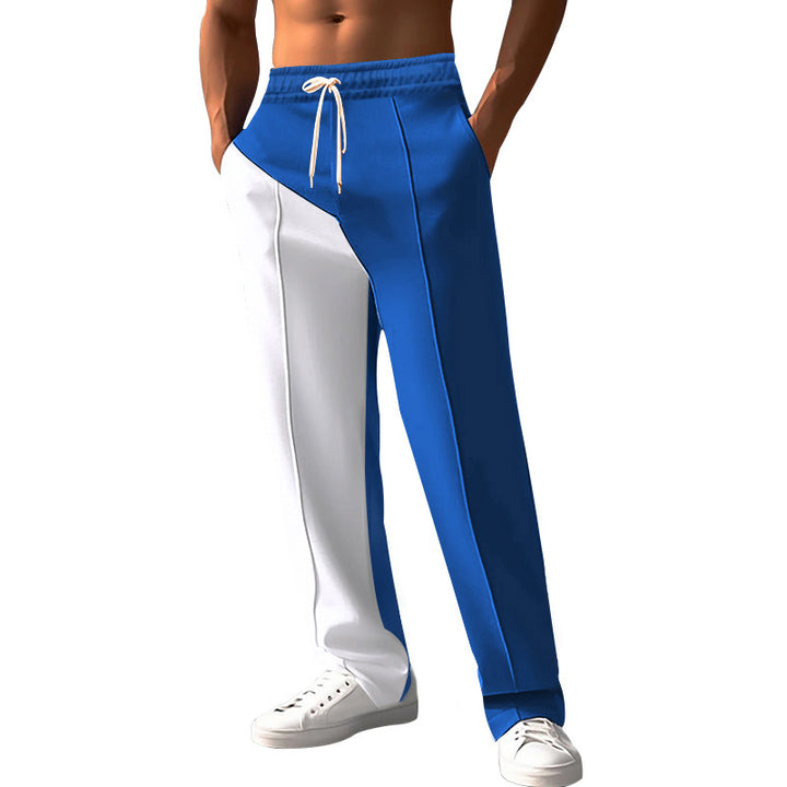 Men's sporty leisure pants with innovative cut and contrast details Lisslune