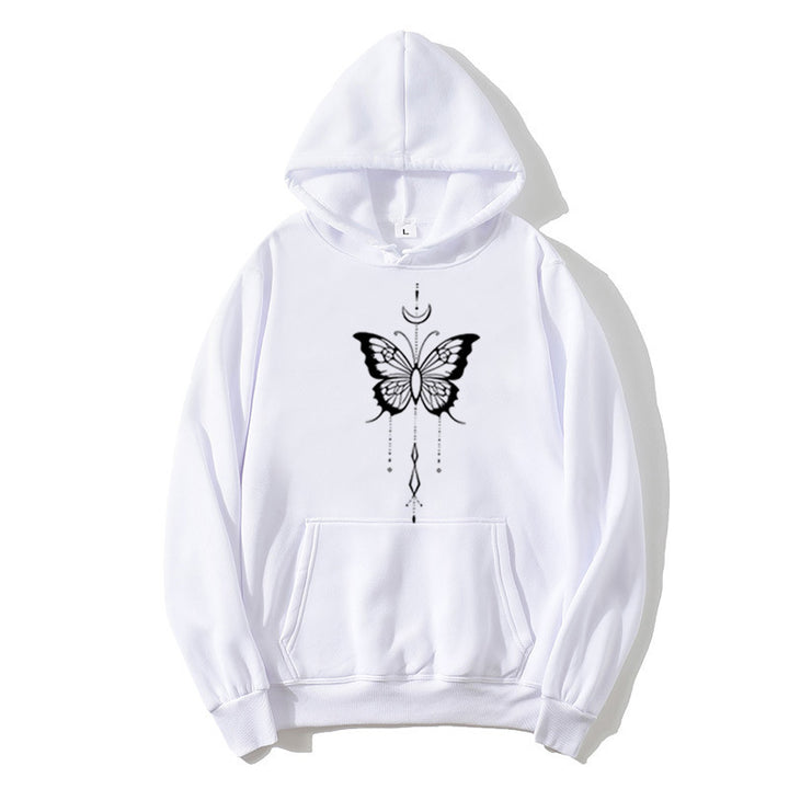 Women's hoodie with stylish butterfly motif Lisslune