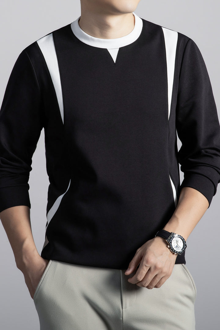 Men's Sporty Sweatshirt with Modern Design Lisslune