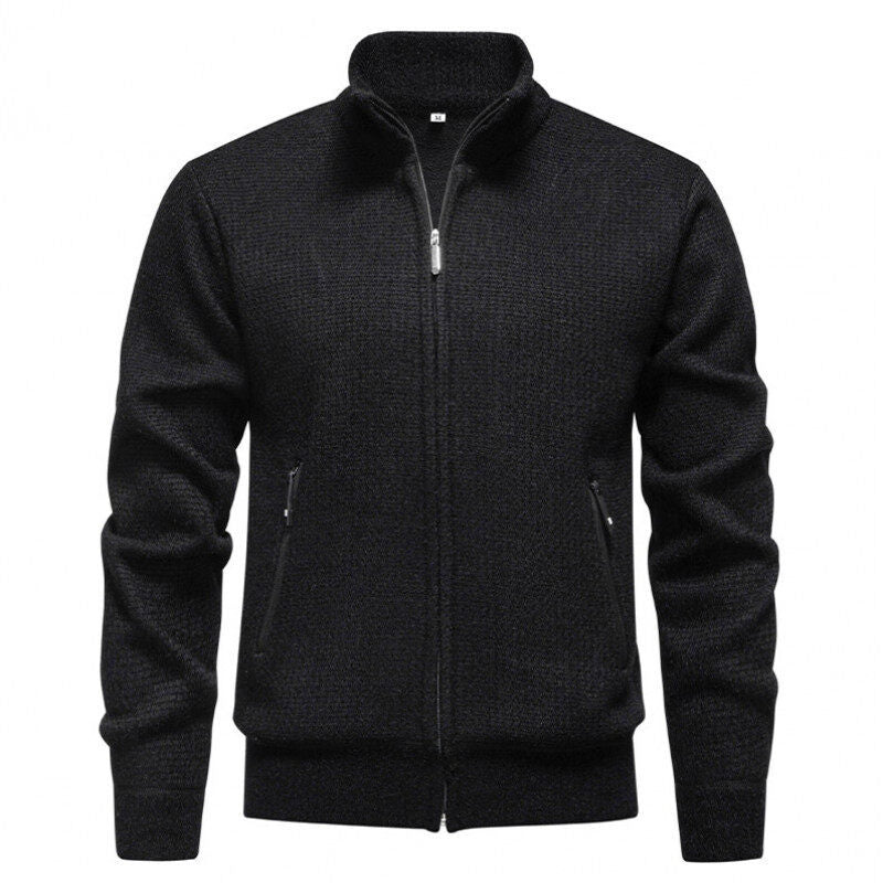 Men's cardigan with modern zipper and practical pockets Lisslune