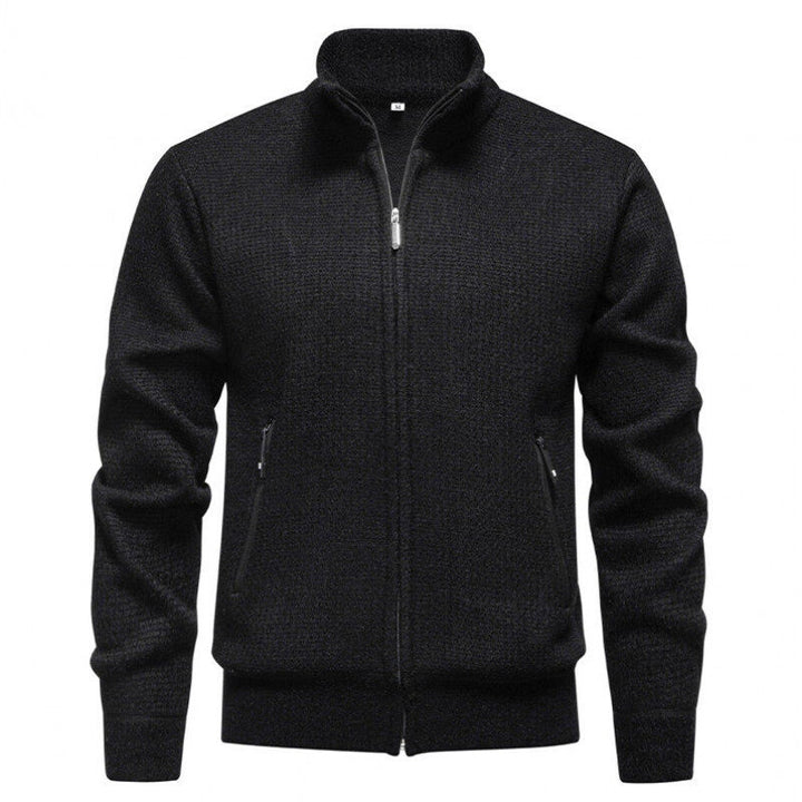 Men's cardigan with modern zipper and practical pockets Lisslune