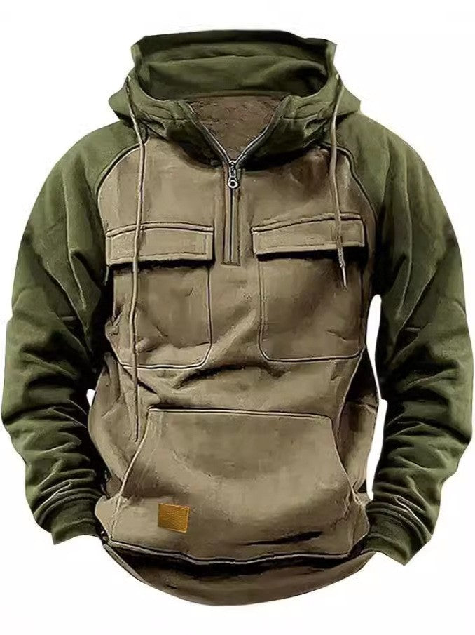 Men's stylish hoodie with functional pockets Lisslune