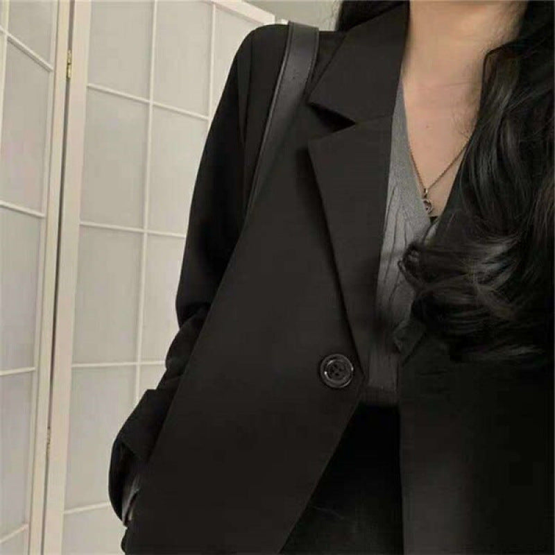 Women Elegant Blazer with Two-Button Closure and Loose Fit Lisslune