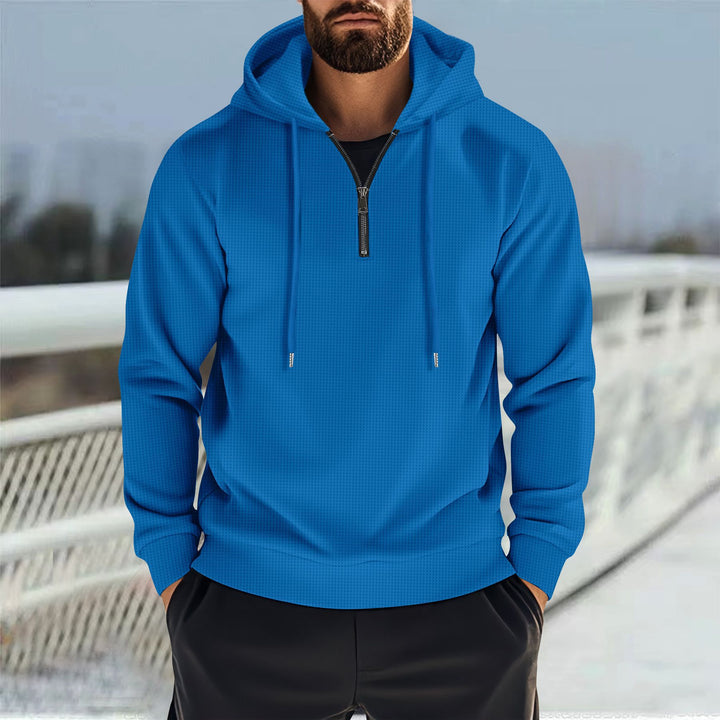 Men's functional sweater with practical zipper and sporty design Lisslune