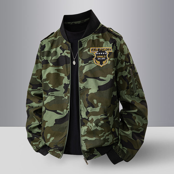 Men's Camouflage Bomber Jacket Lisslune