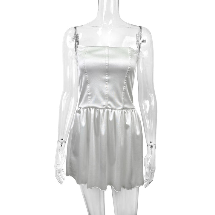 Damen Abendkleid mit tailliertem Oberteil und fließendem Rock Lisslune