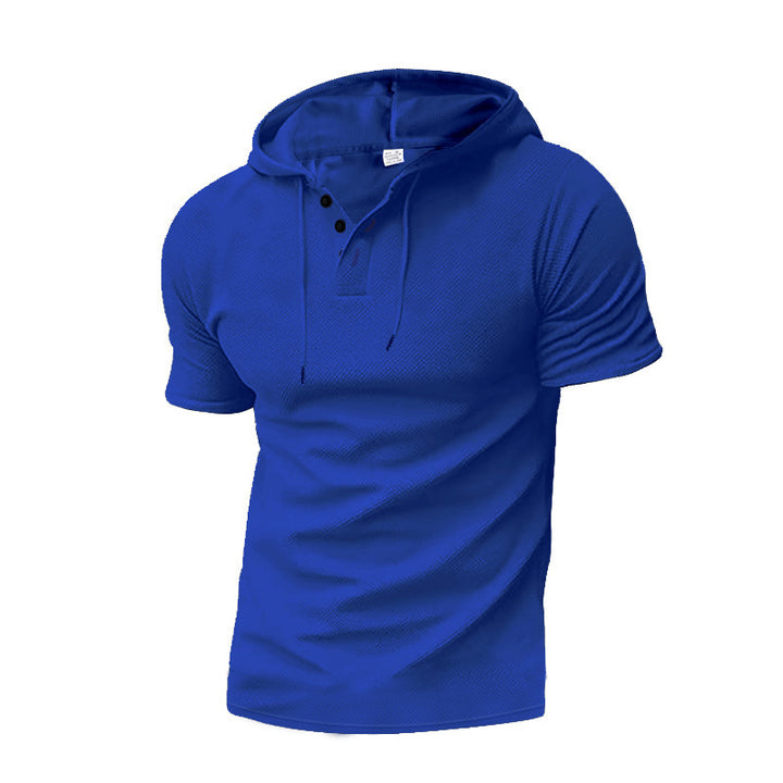 Men's stylish hoodie shirt with textured design and zipper Lisslune