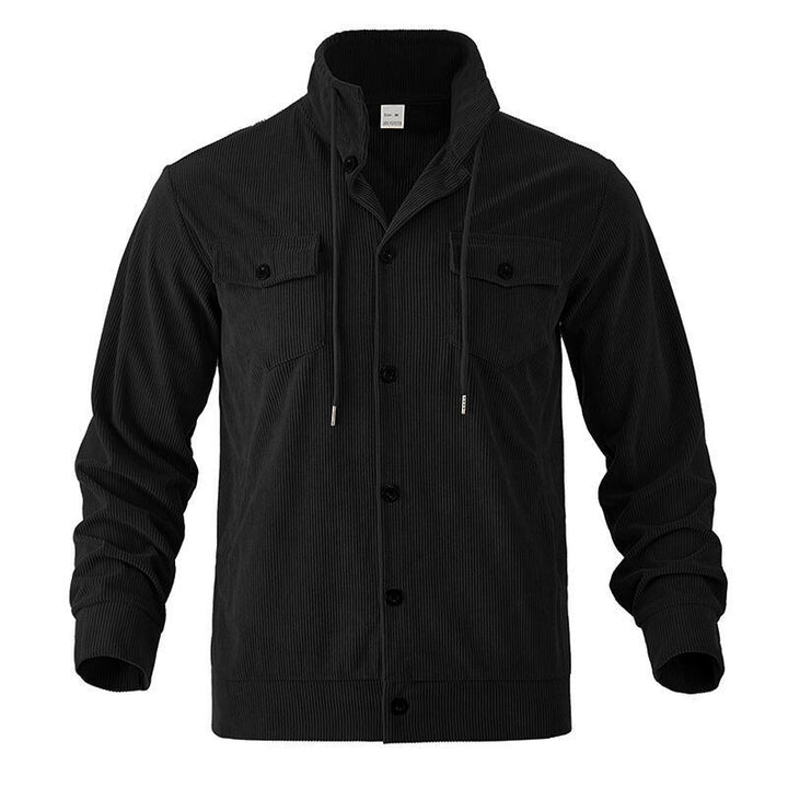 Men's cord jacket with practical chest pockets and drawstring Lisslune