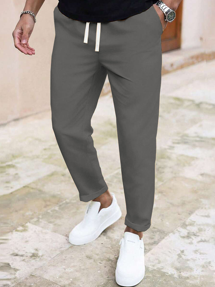 Men's casual training pants with adjustable waist Lisslune