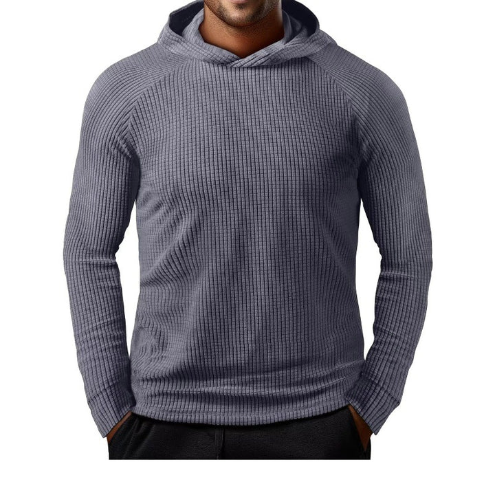 Men's casual hoodie with textured material Lisslune