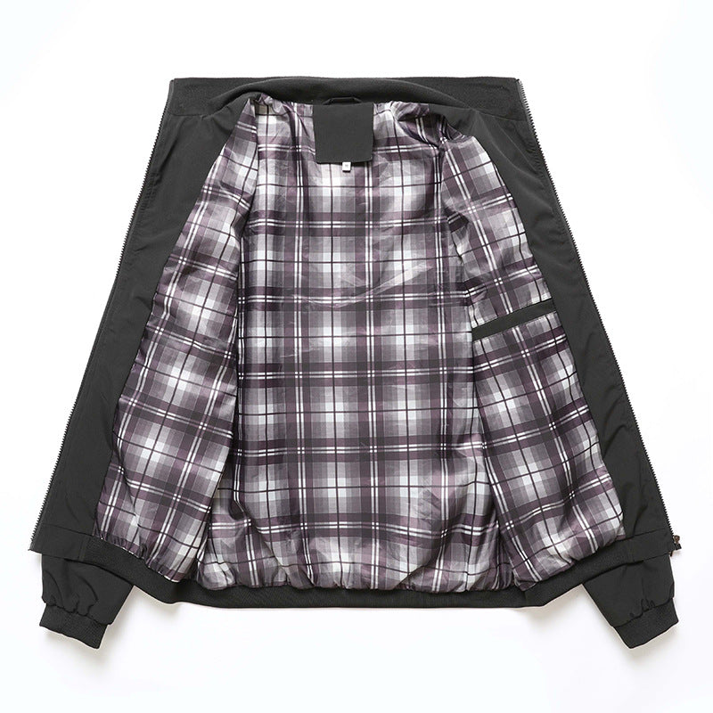Men's Functional Transition Jacket with Soft Stand-Up Collar Lisslune