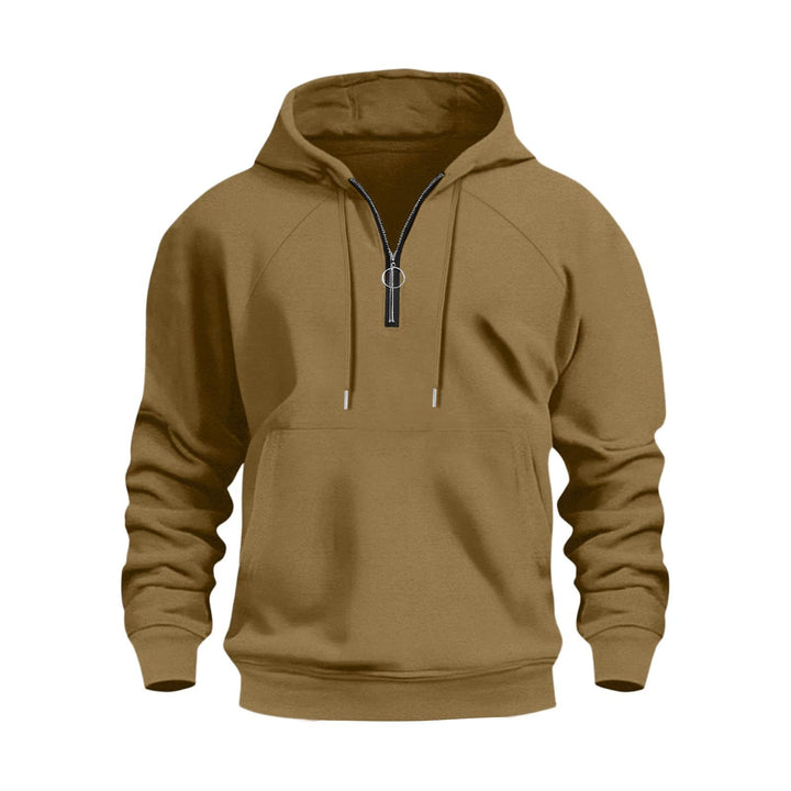 Men's functional hooded sweatshirt with half zip Lisslune
