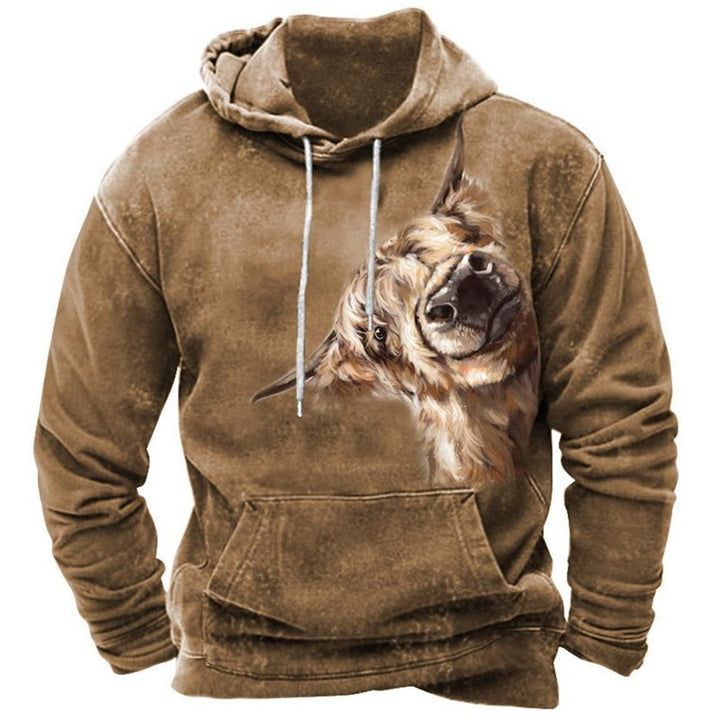 Men's hoodie with western and cowboy design Lisslune
