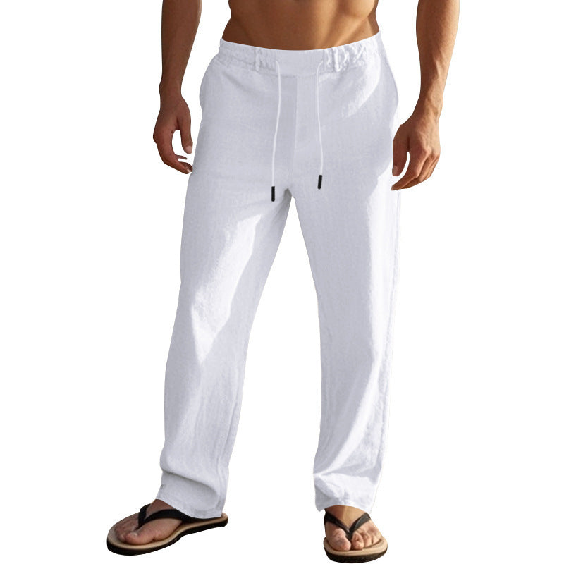 Men's Comfortable Beach Pants with Adjustable Drawstring and Lightweight Materials Lisslune