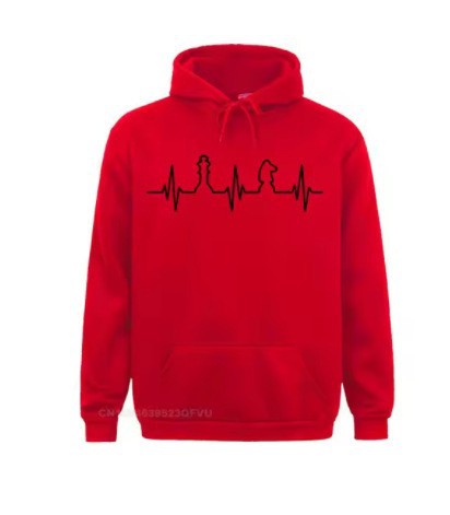 Women's Hoodie with Creative Chess Motif Lisslune
