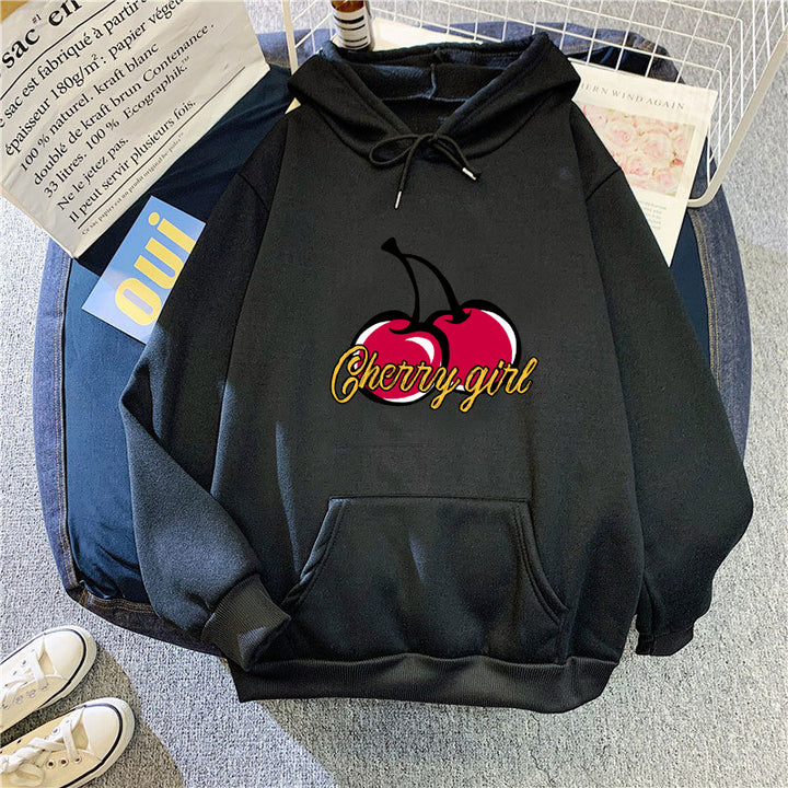 Women's hoodie with cheerful cherry motif Lisslune