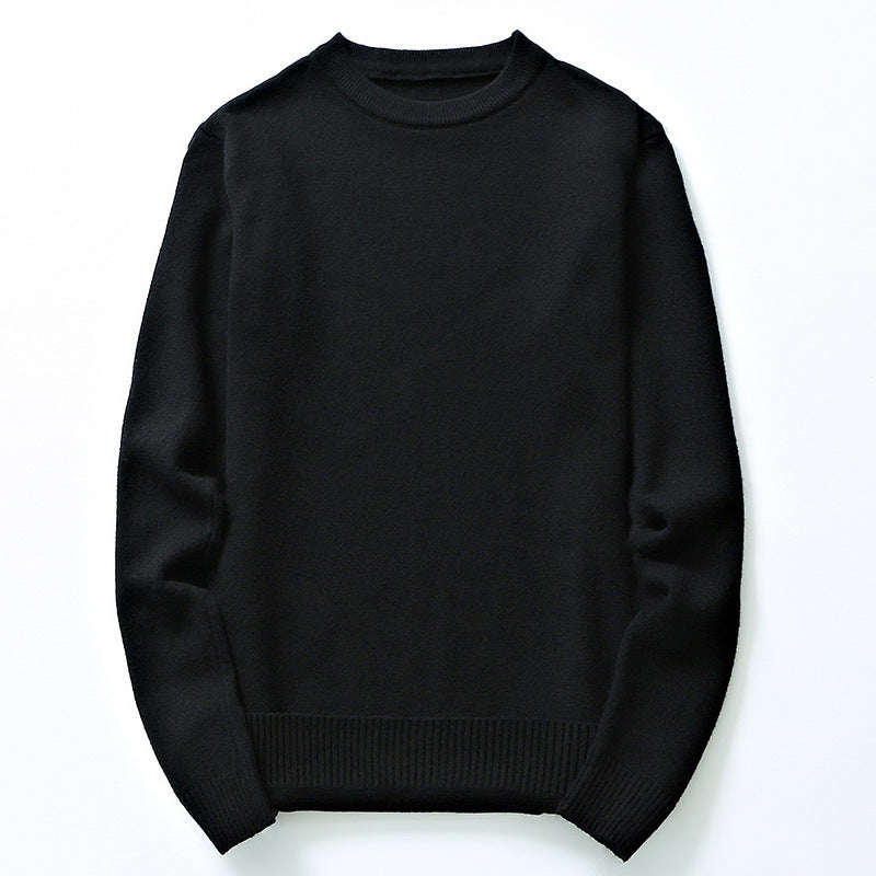 Men's finely knitted sweater made of high-quality cotton with round neck Lisslune