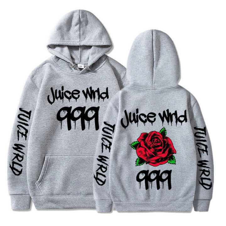 Women’s hoodie with striking graphic design and romantic rose motif Lisslune