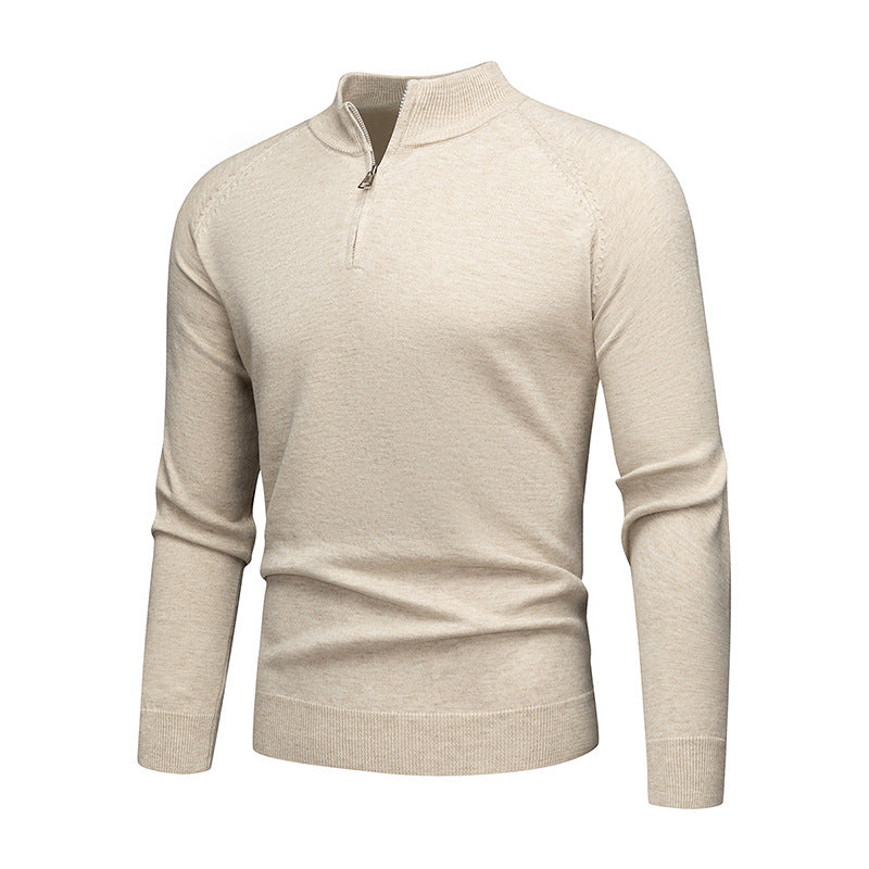 Men's stylish sweater with short zip Lisslune