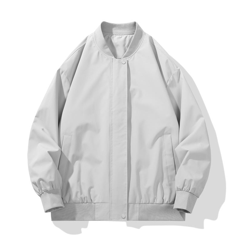 Men's sporty transitional jacket with high collar and practical side pockets Lisslune