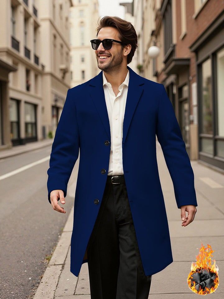 Men's elegant double-breasted coat Lisslune