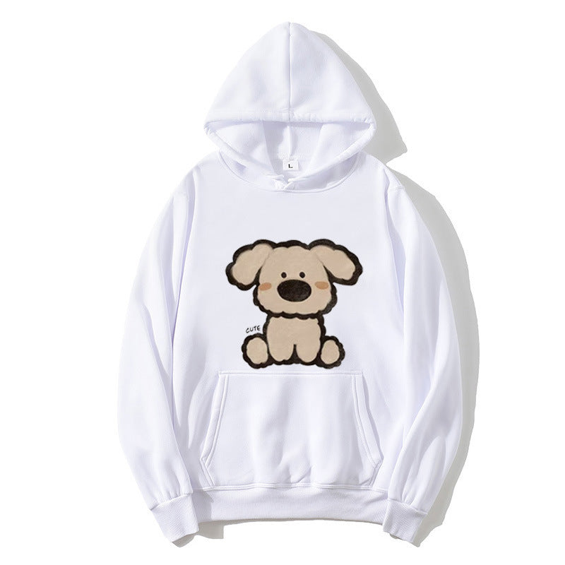 Women’s hooded sweatshirt with cute dog design Lisslune