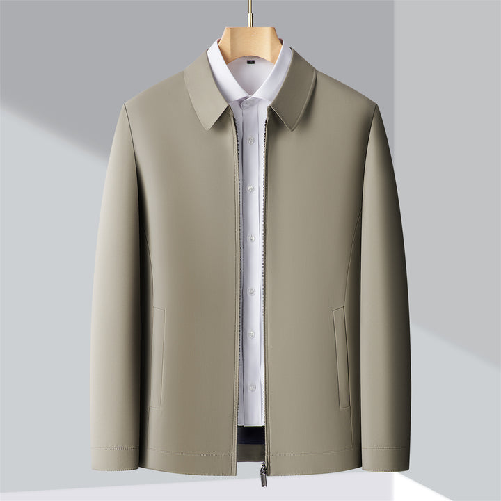 Men's Stylish Transitional Jacket with Lightweight Fabric and Practical Pockets Lisslune