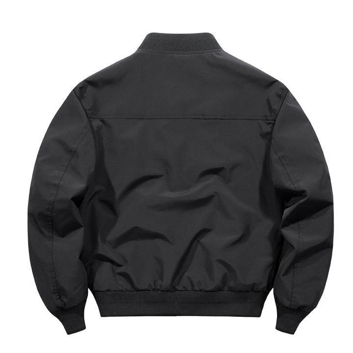 Men's Leisure Jacket with Utility Pockets and Elastic Cuffs Lisslune