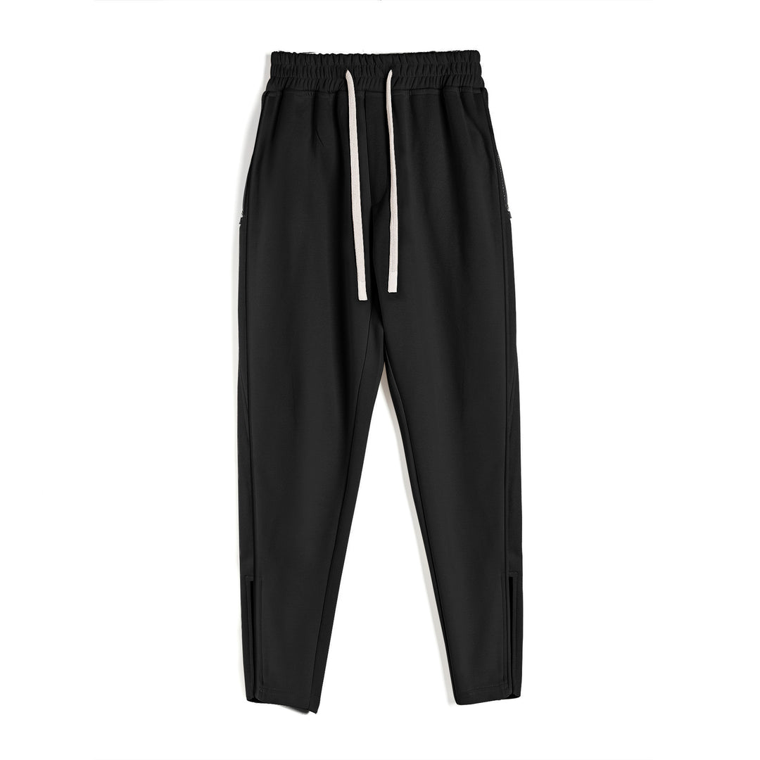 Men's sporty jogging pants with elastic waistband and side zip pockets Lisslune