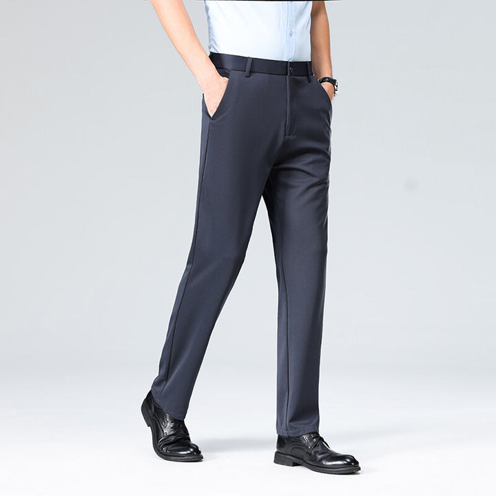Men's elegant office pants with elastic waistband and breathable material Lisslune