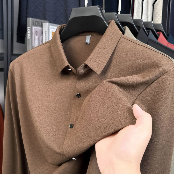 Men's elegant shirt with textured fabric Lisslune