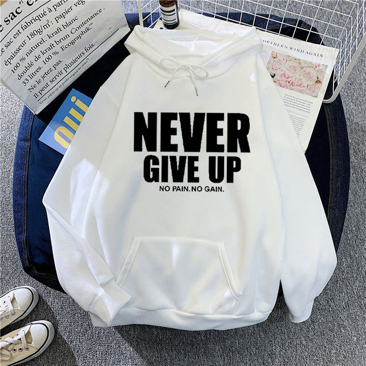 Women's hoodie with motivating lettering Lisslune 1772613019