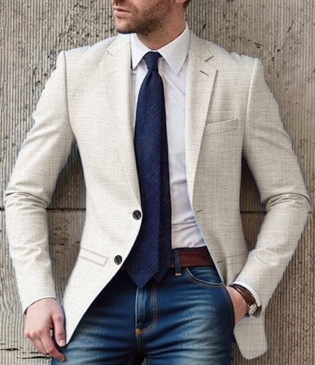 Men's elegant and structured blazer with fashionable details Lisslune