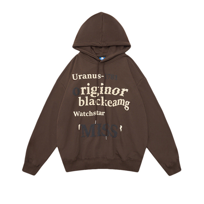 Women's leisure hoodie with trendy lettering Lisslune