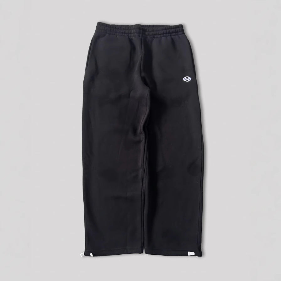 Men's casual Relaxed Fit jogging pants made of soft fleece with practical pockets Lisslune