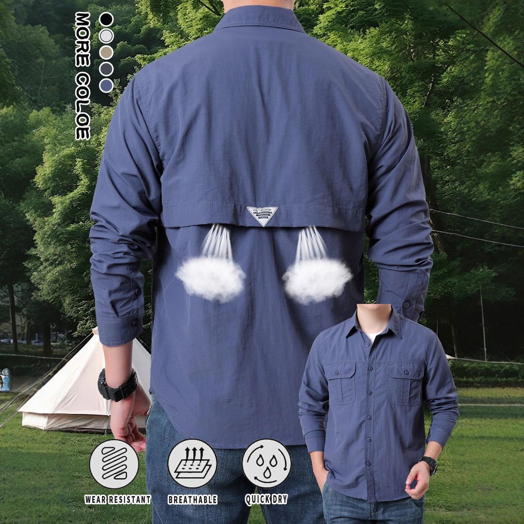 Men's ergonomic outdoor shirt with breathable properties and quick-drying material Lisslune
