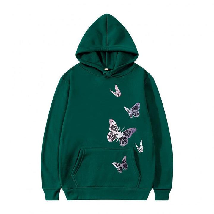 Women's hoodie with delicate butterfly motif Lisslune