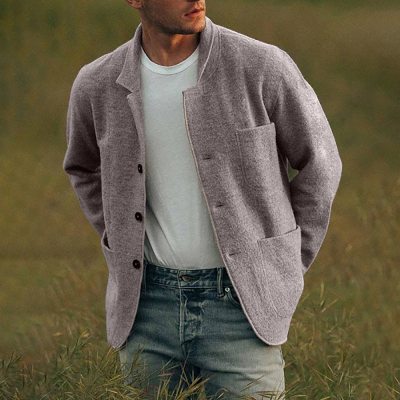 Men's comfortable and stylish cardigan with practical pockets Lisslune