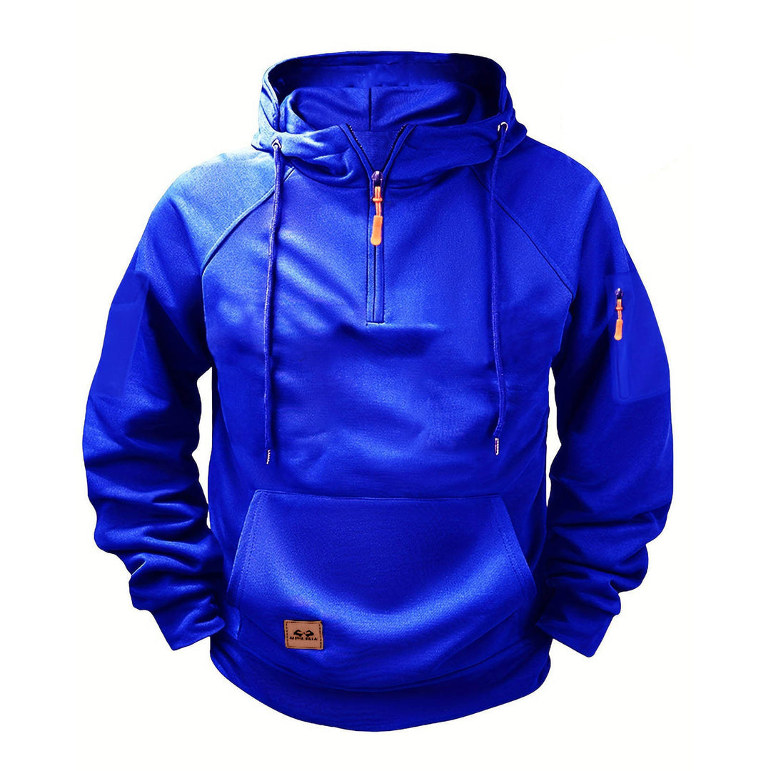 Men's sporty hoodie with practical zipper Lisslune
