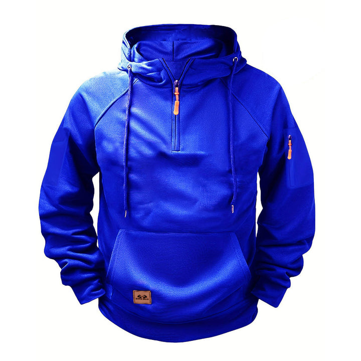 Men's sporty hoodie with practical zipper Lisslune