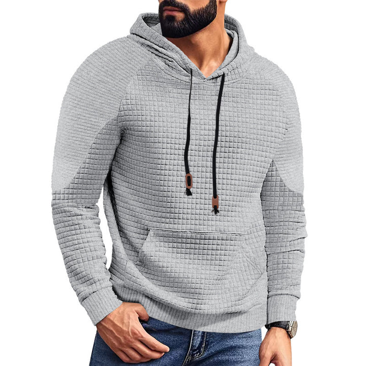 Men's modern hoodie with unique texture Lisslune