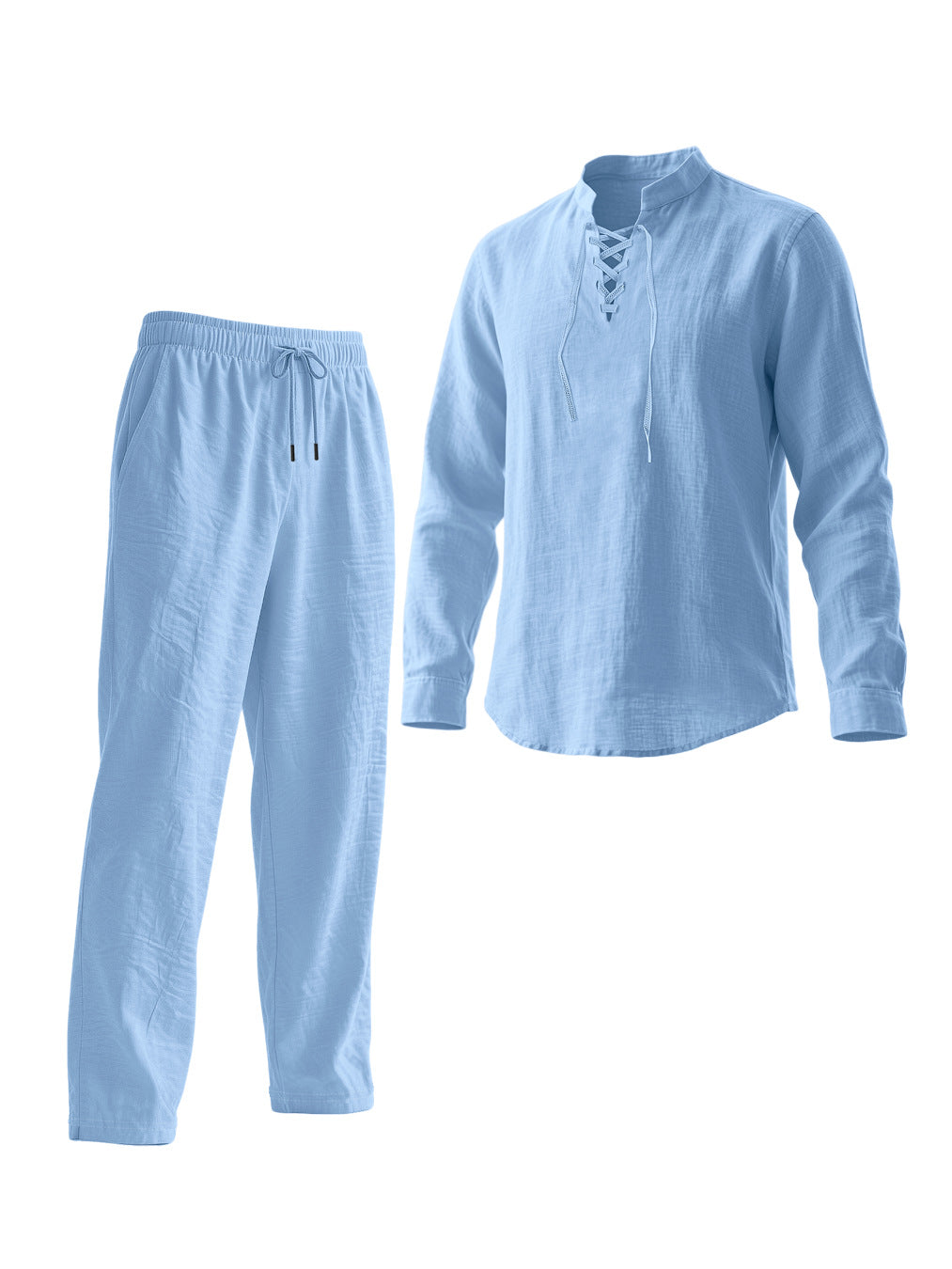 Men's Elegant Leisure Set with Breathable Top and Comfortable Pants Lisslune