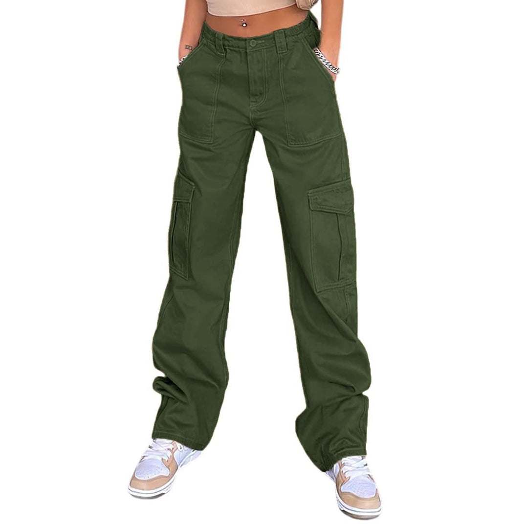 Women's cargo pants with a casual cut and practical side pockets Lisslune